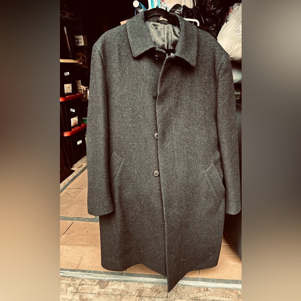 Men's Jos.A.Bank Wool
Charcoal Trench Coat